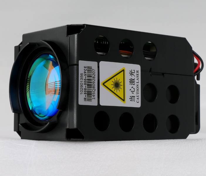 高速监控球机专用-800米红外激光补光灯,高速运动摄像无抖动,波长850nm,3B类激光安全