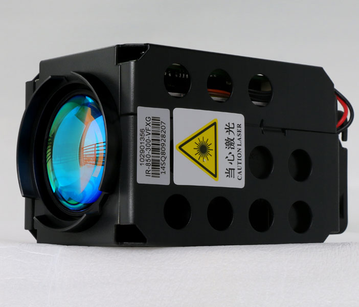 高速监控球机专用-300米红外激光补光灯,高速运动摄像无抖动,波长850nm,3B类激光安全